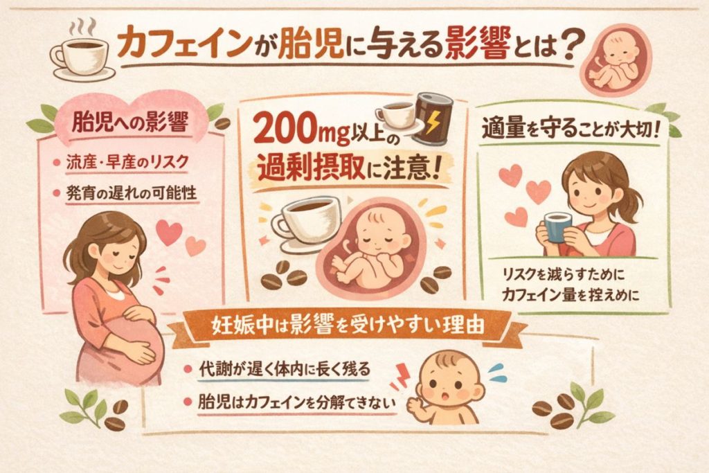 カフェインが胎児に与える影響とは