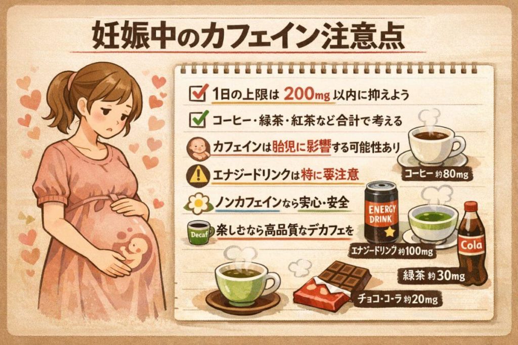 妊婦のカフェイン安全に楽しむための結論まとめ