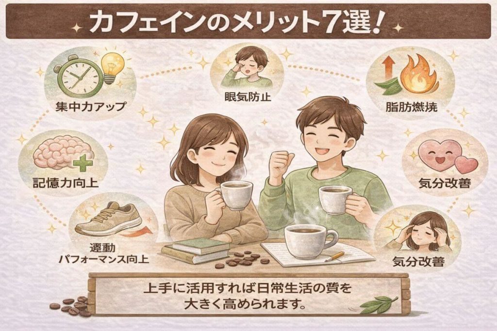 カフェインのメリット7選