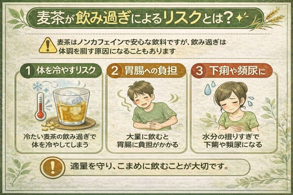 麦茶の飲み過ぎによるリスクとは?