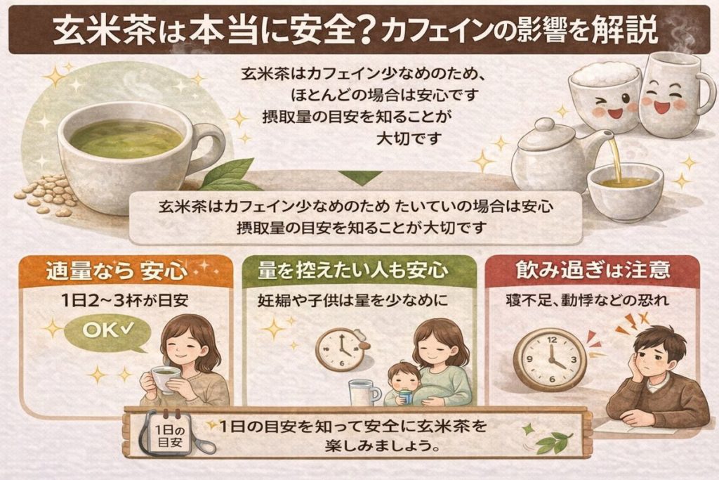妊婦・子供・高齢者は玄米茶を飲んでもいい?